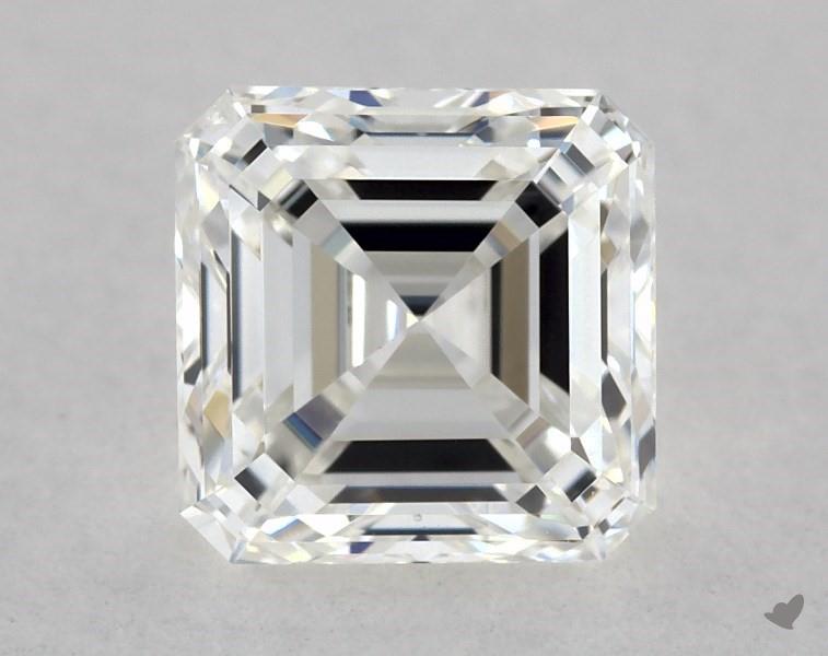 0.80 ct Asscher Cut Diamond : H / SI1