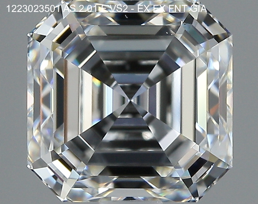 2.01 Carat F VS2 Asscher Diamond