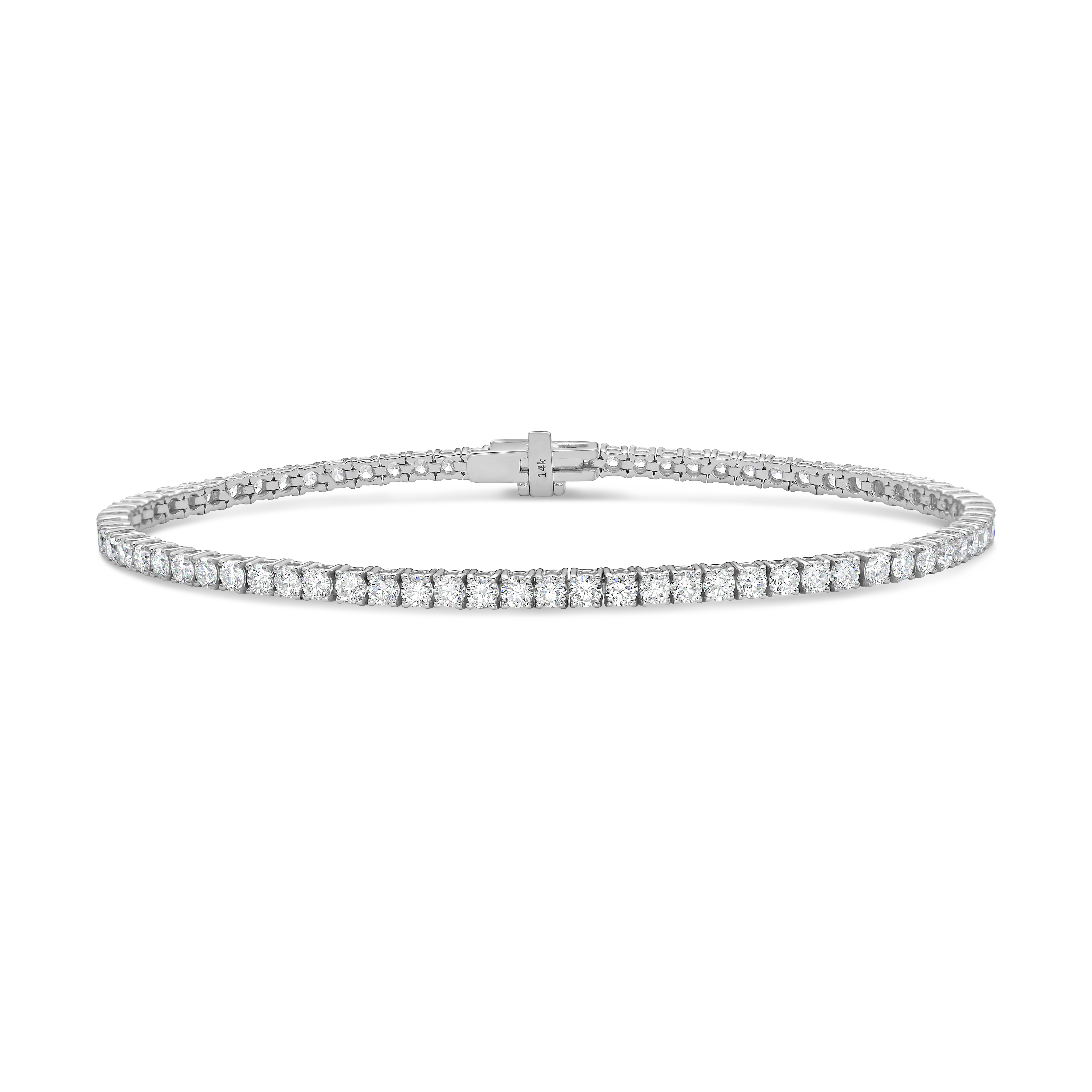 Tennis Bracelets 14k WG Component: Diamond (61) 4.86ct