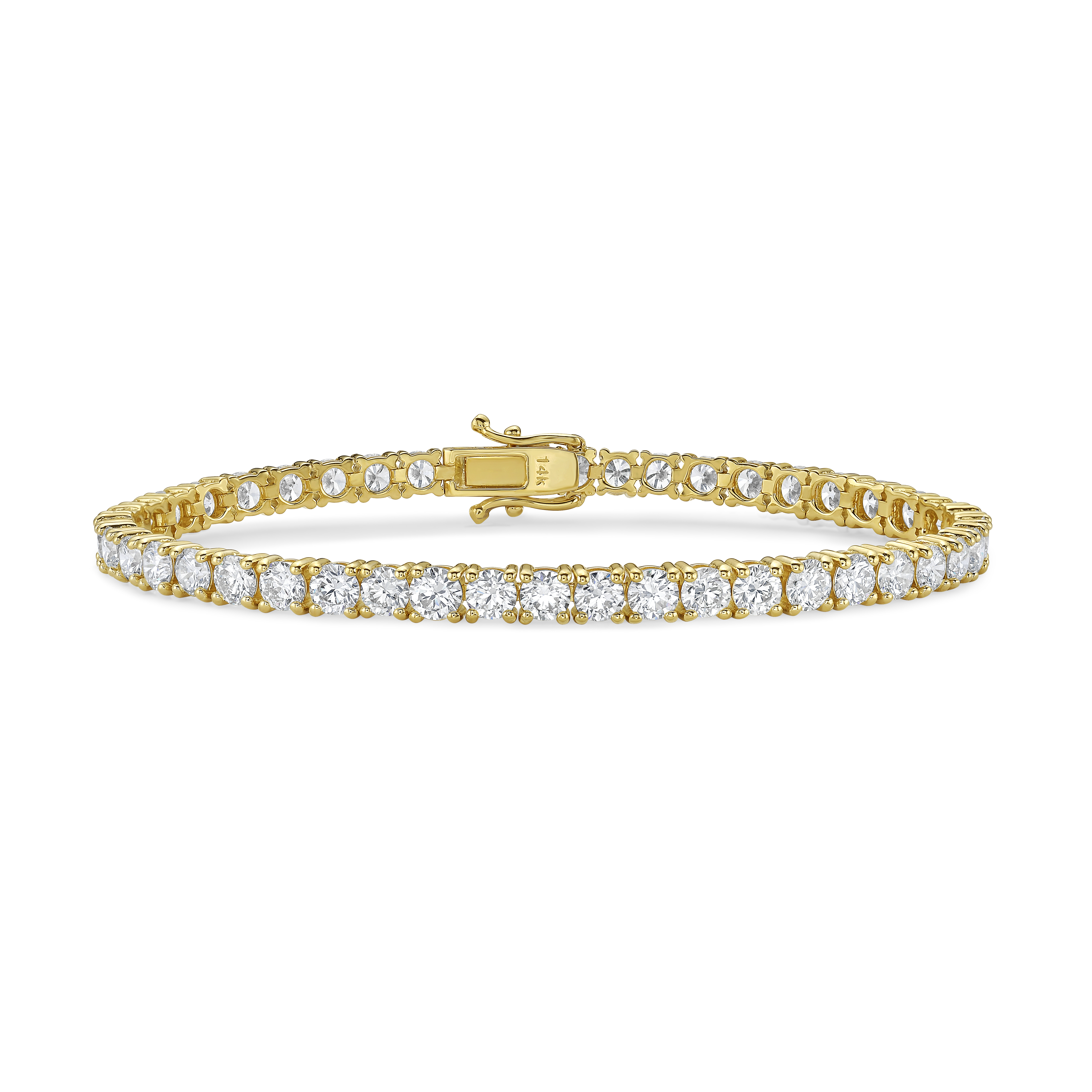 Tennis Bracelets 14k YG Component: Diamond (42) 10.02ct