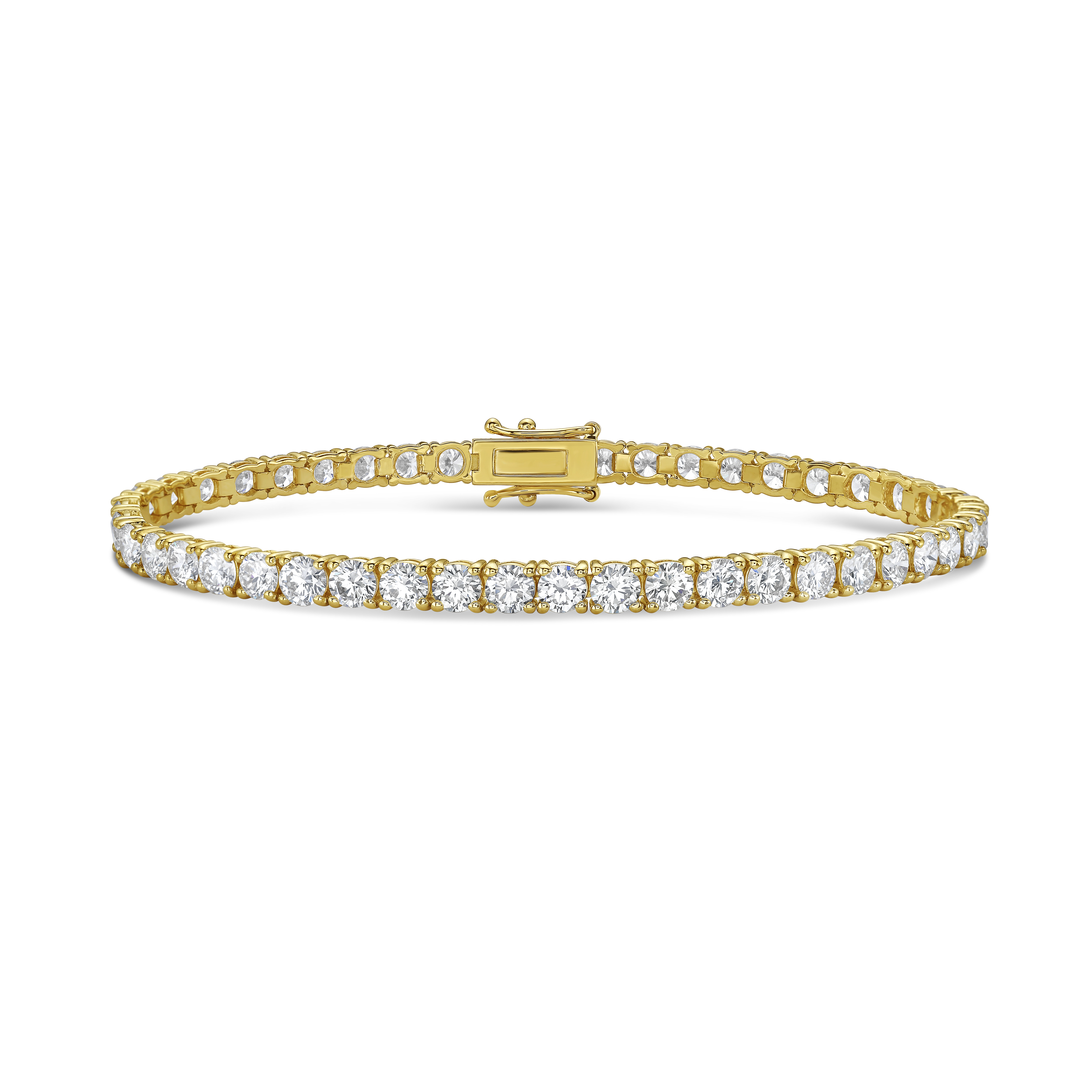 Tennis Bracelets 14k YG Component: Diamond (52) 7.02ct