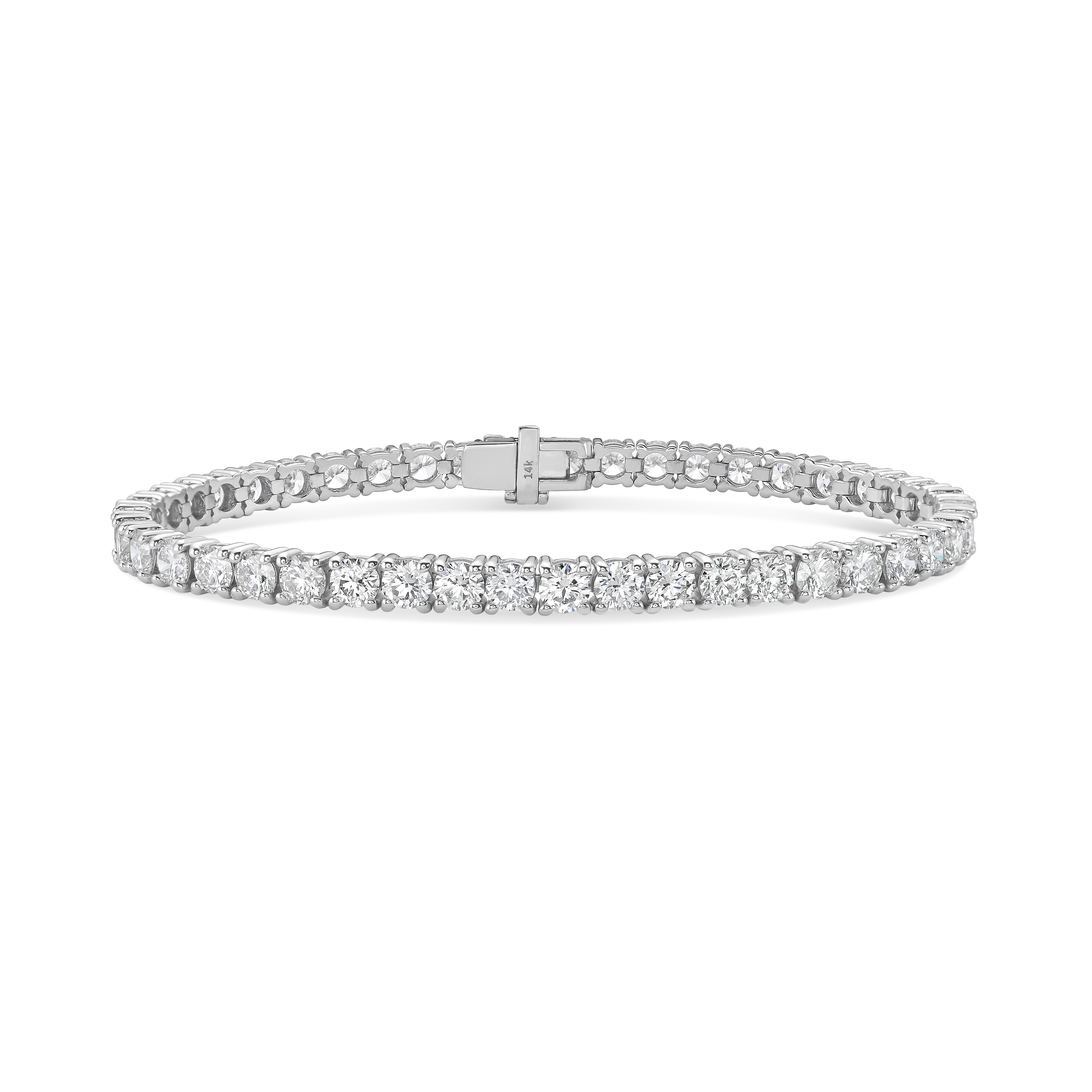 Tennis Bracelet 14k WG Component: Diamond (47) 9.02ct