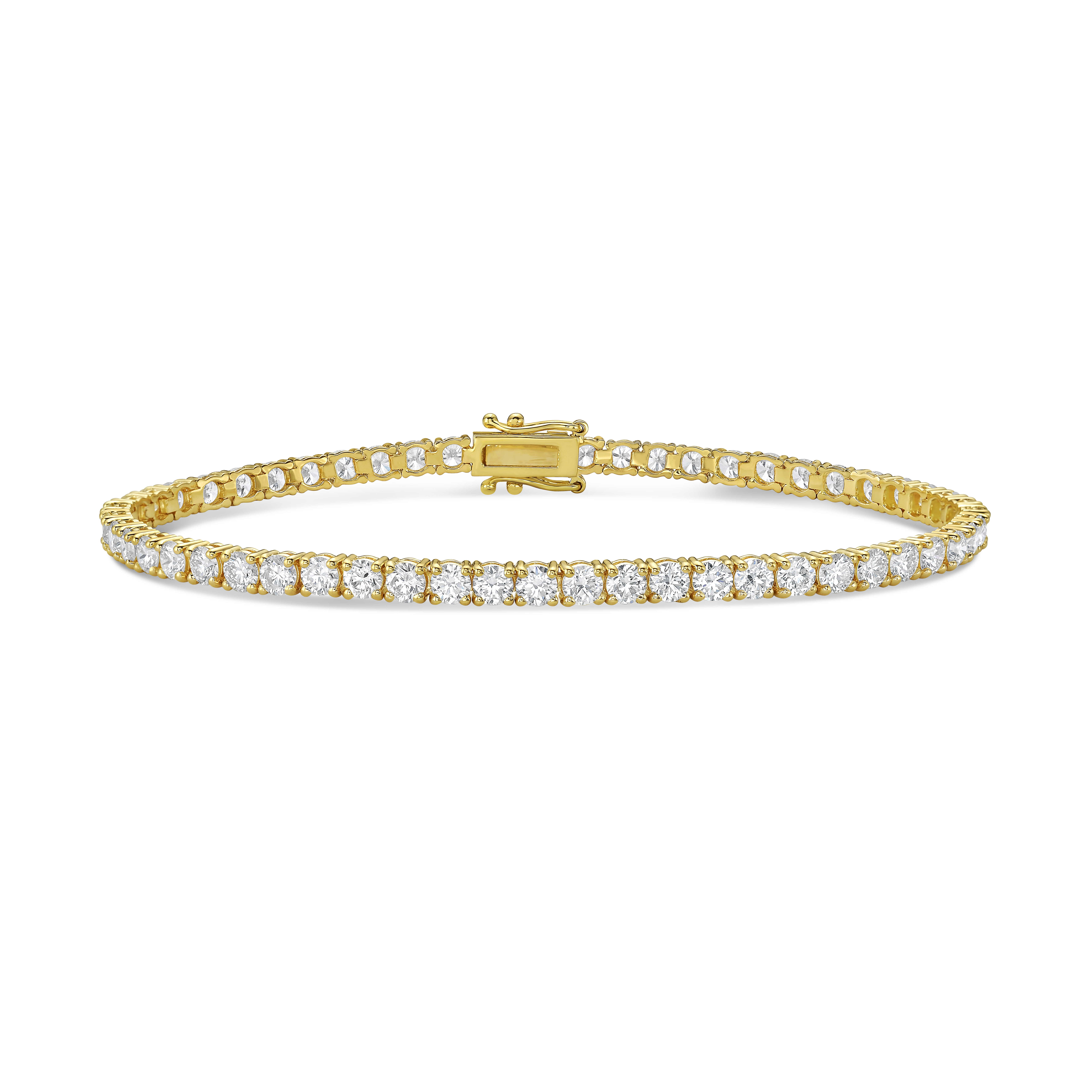 Tennis Bracelet 14k YG Component: Diamond (54) 5.30ct