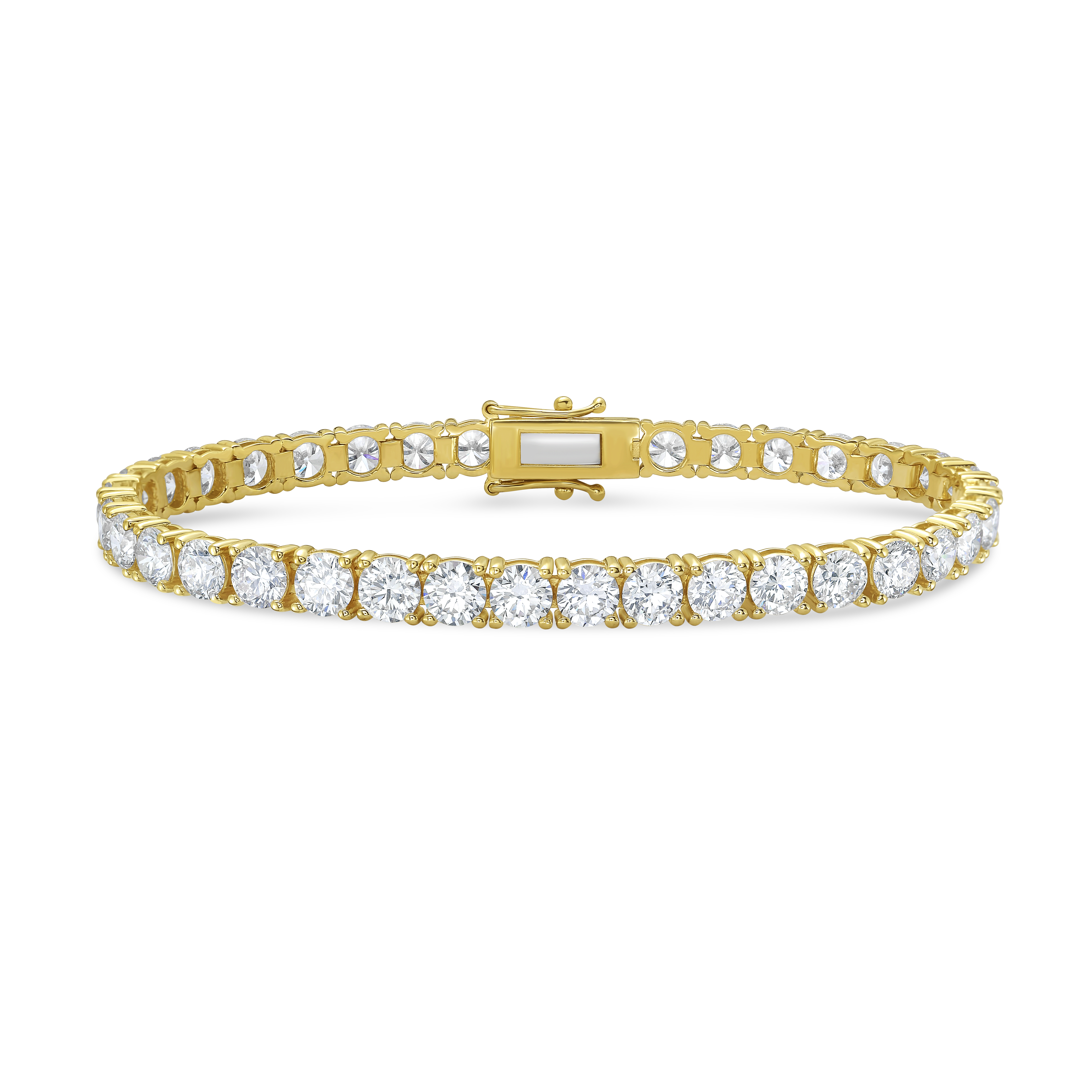 Tennis Bracelet 14k YG Component: Diamond (37) 12.29ct Tennis Bracelet 14k YG Component: Diamond (37) 12.29ct