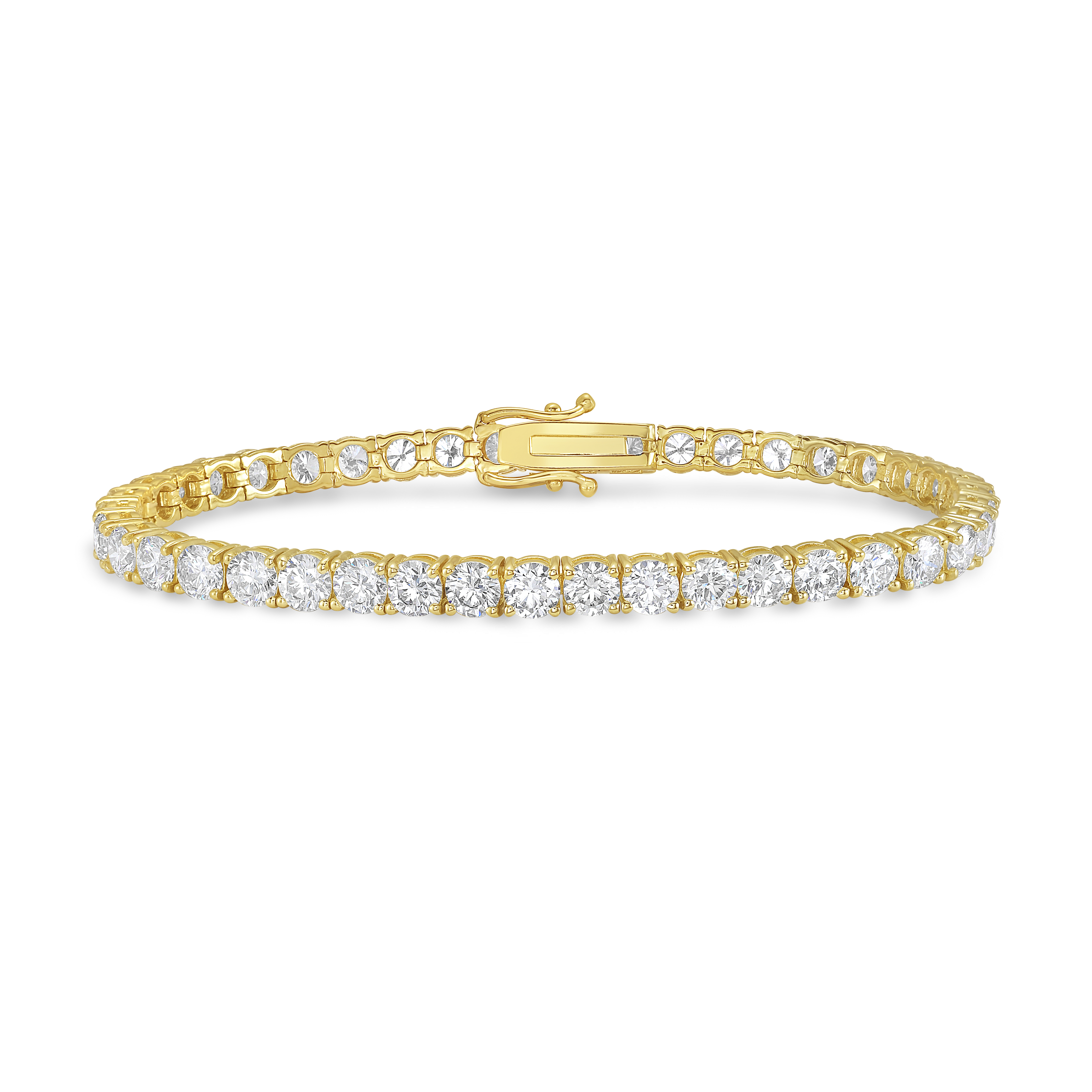 Tennis Bracelet 14k YG Component: Diamond (33) 16.74ct Tennis Bracelet 14k YG Component: Diamond (33) 16.74ct