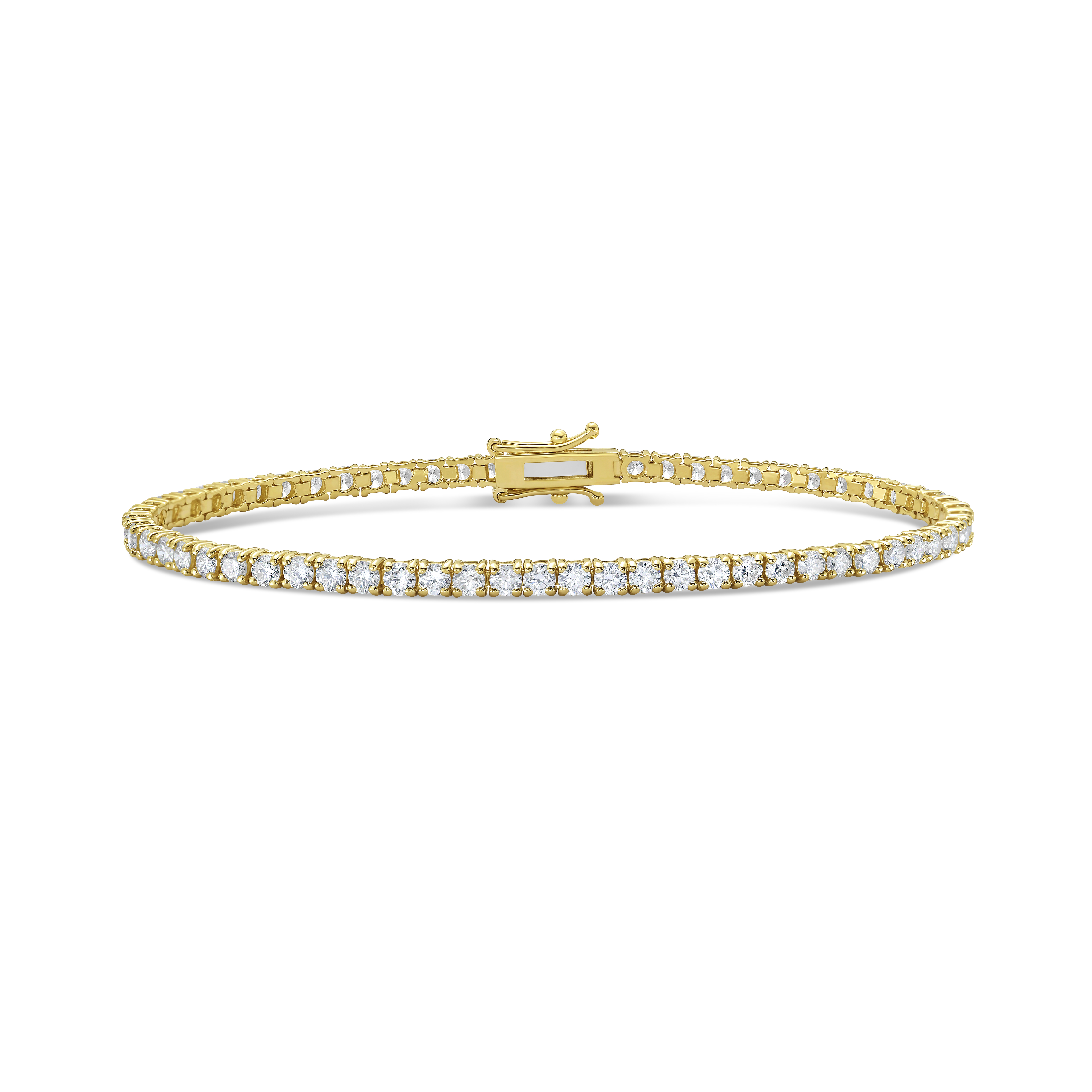 Tennis Bracelet 14k YG Component: Diamond (64) 3.81ct Tennis Bracelet 14k YG Component: Diamond (64) 3.81ct
