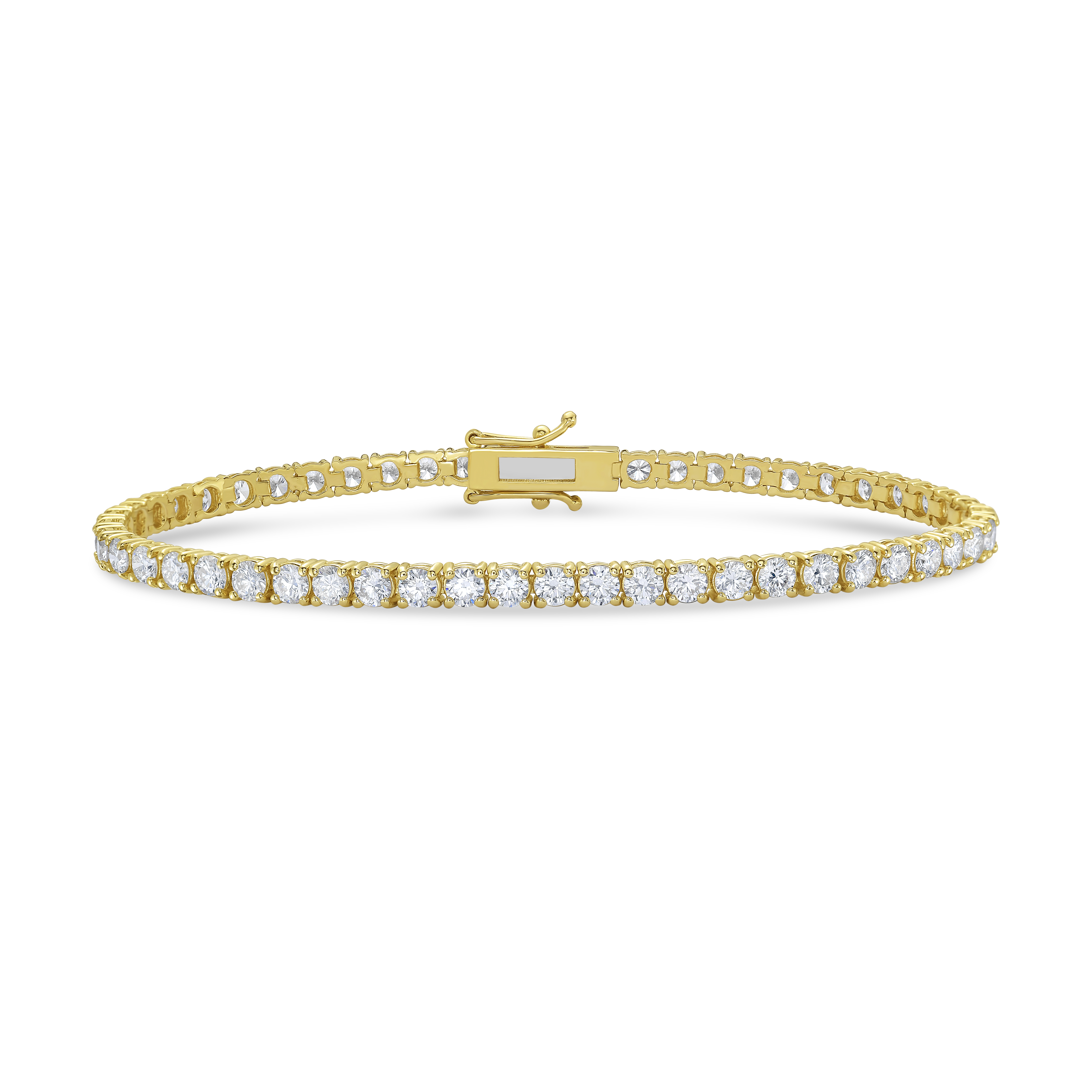 Tennis Bracelet 14k YG Component: Diamond (59) 4.72ct Tennis Bracelet 14k YG Component: Diamond (59) 4.72ct