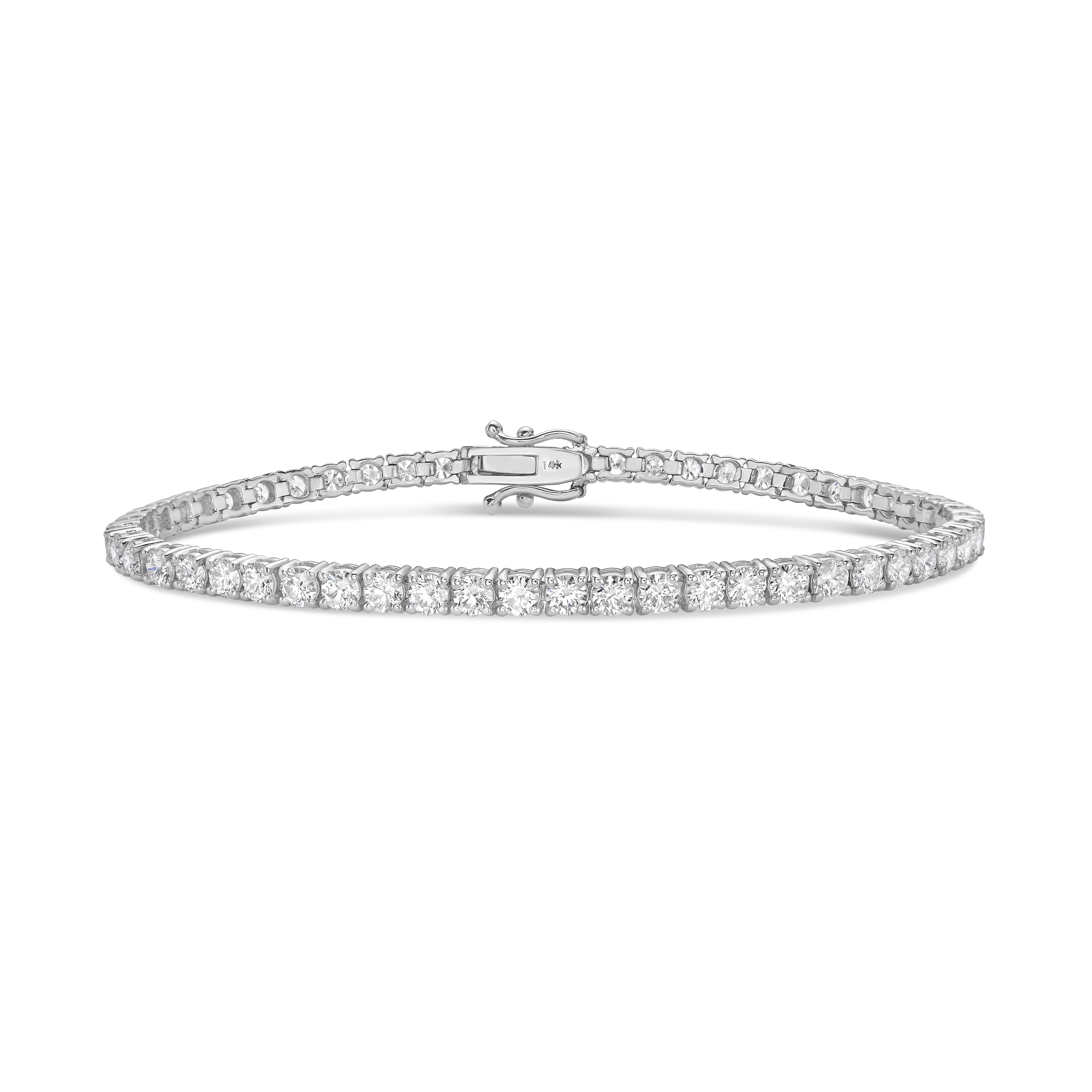 Tennis Bracelet 14k WG Component: Diamond (54) 5.34ct Tennis Bracelet 14k WG Component: Diamond (54) 5.34ct