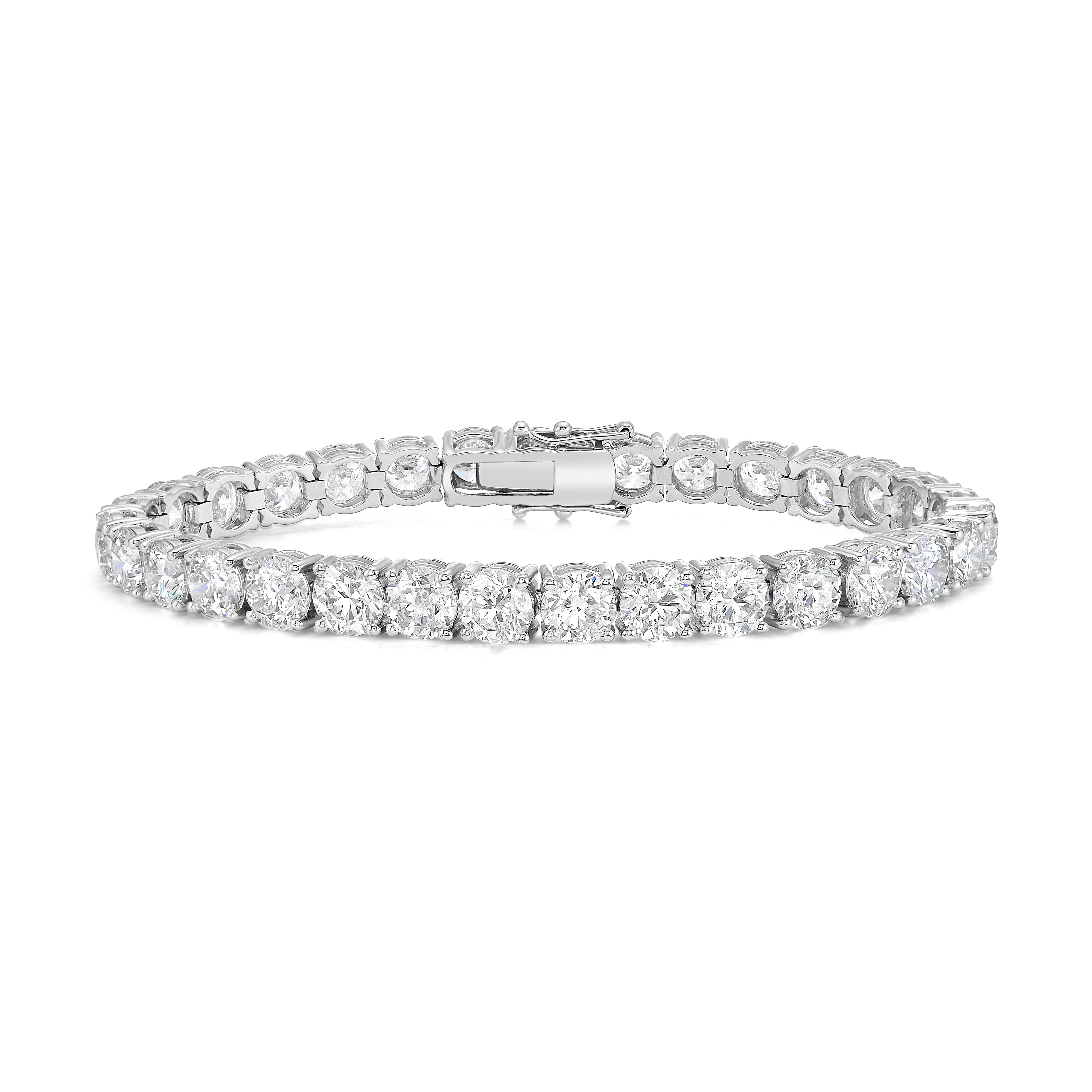 Tennis Bracelets 18k WG Component: Diamond (31) 21.82ct 3/4s