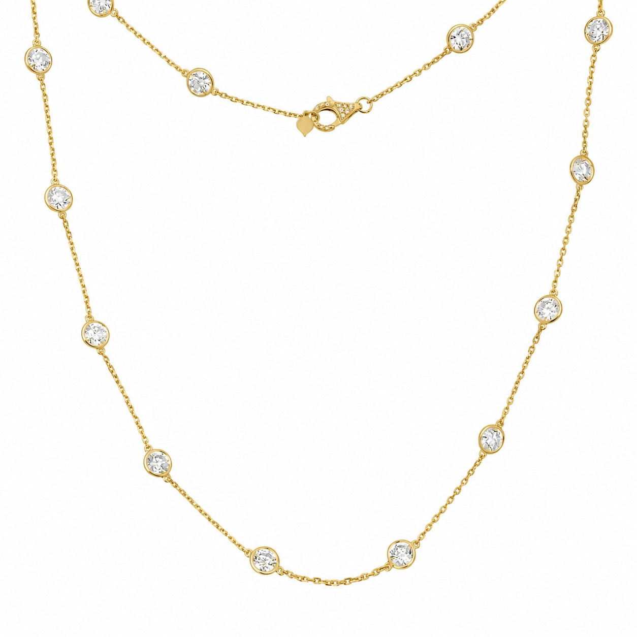 Diamond by the Yard Necklace 14k YG Component: Diamond (45) 8.00ct, Clasp (30)
0.22ct, 20 inches