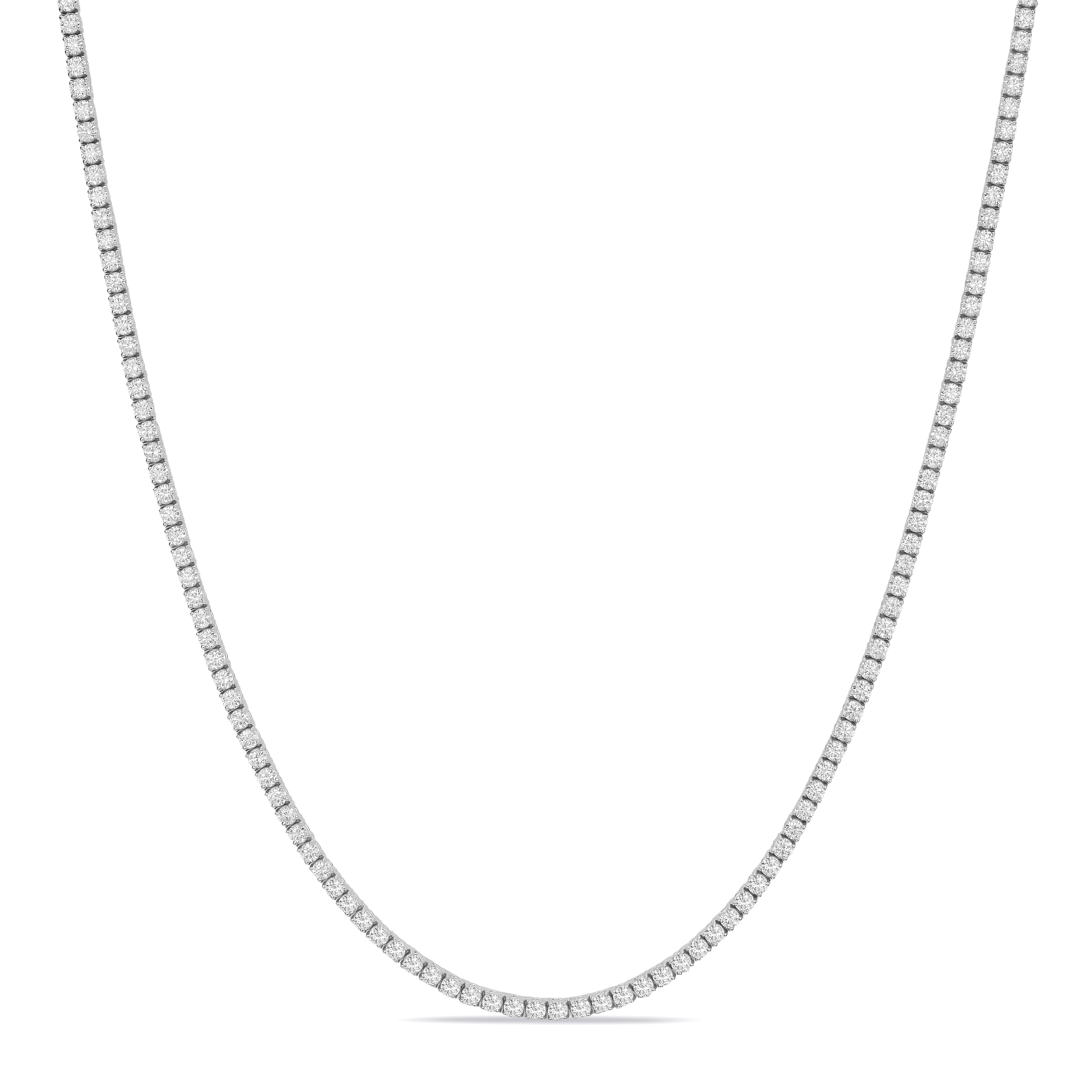 Tennis Necklace 14k WG Component: Diamond (172) 8.81ct, 18 inches