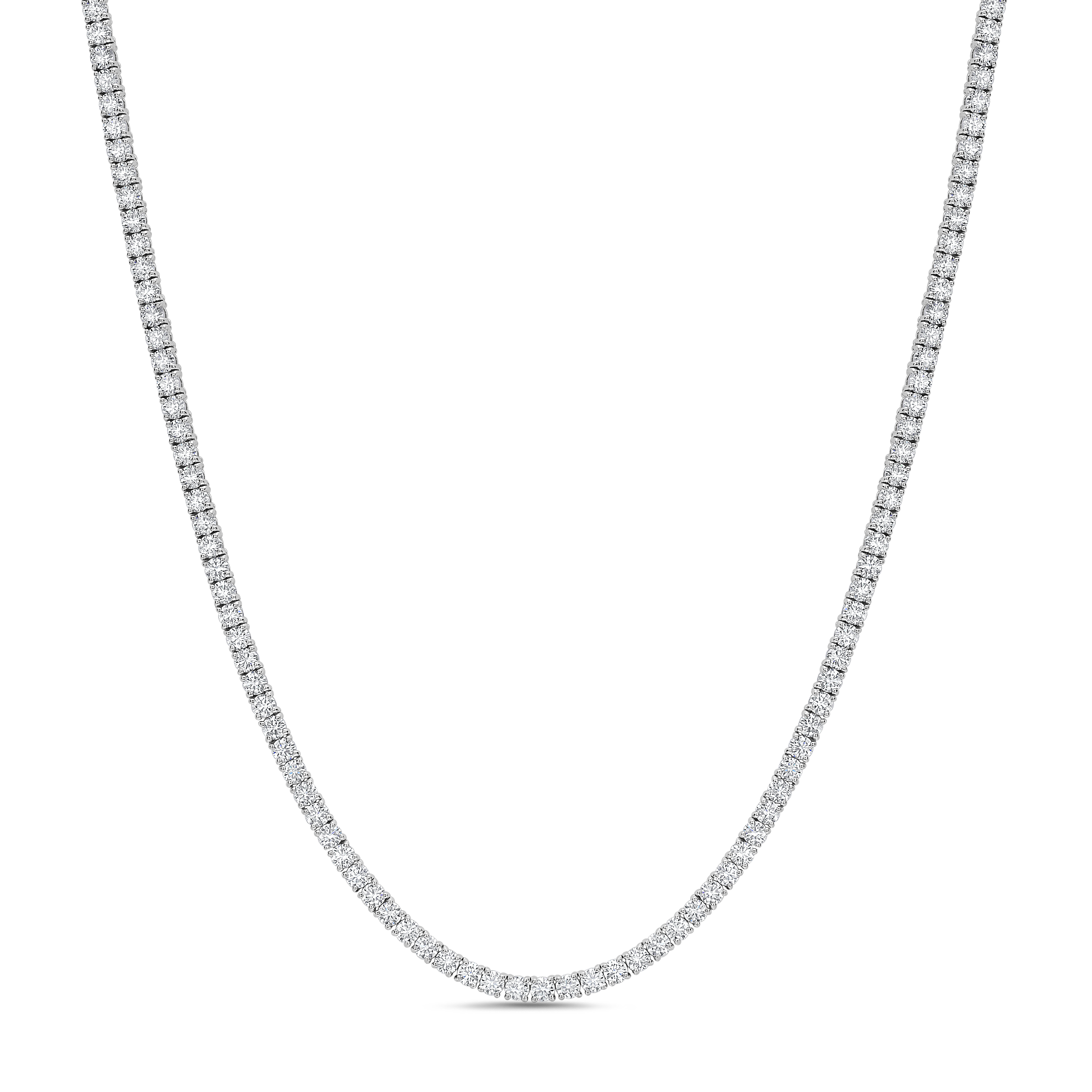Tennis Necklaces 14k WG Component: Diamond (113) 17.68ct