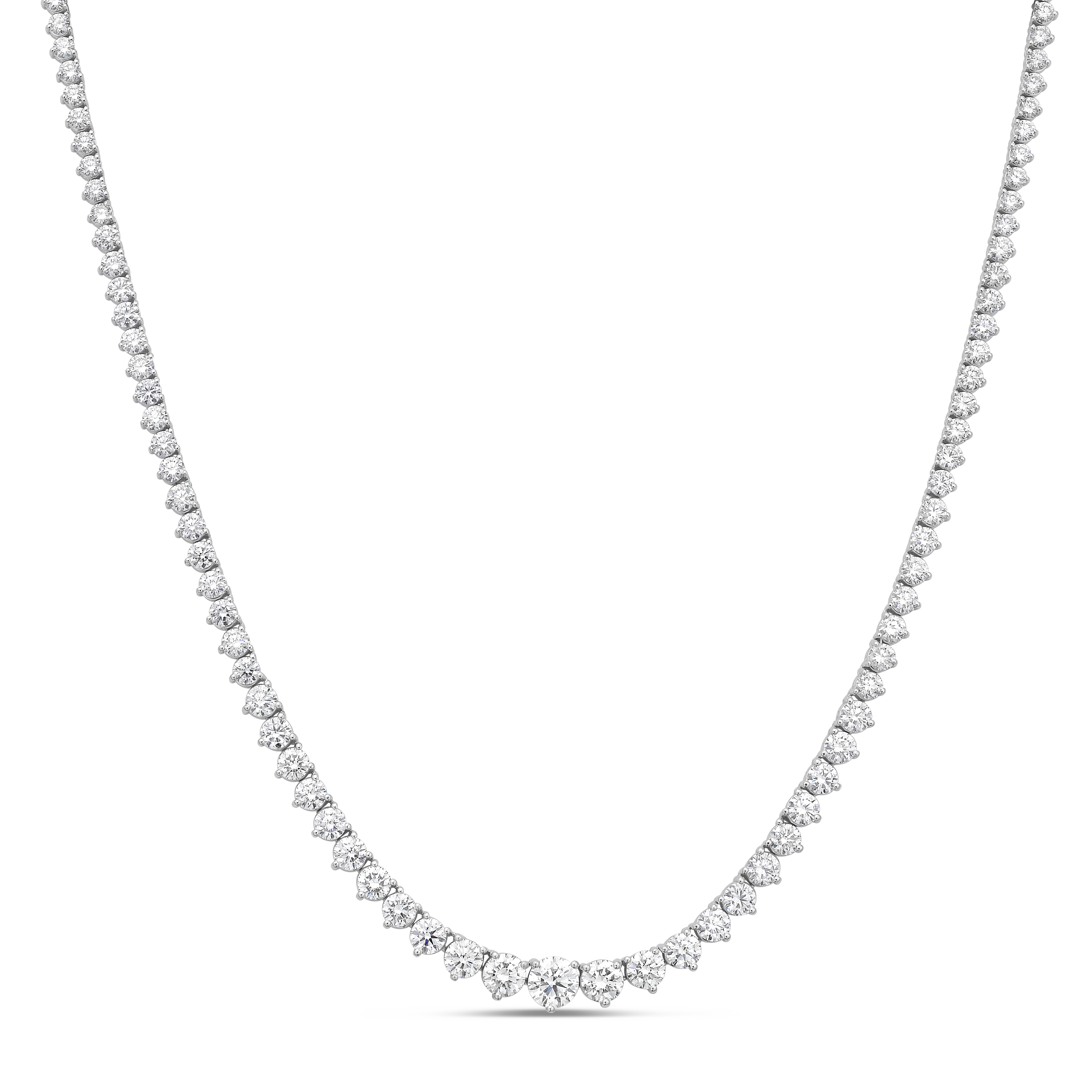 Reverie Necklaces 14k WG Component: Diamond (141) 13.10ct Center 0.50 I, VS2, GIA#7478069271