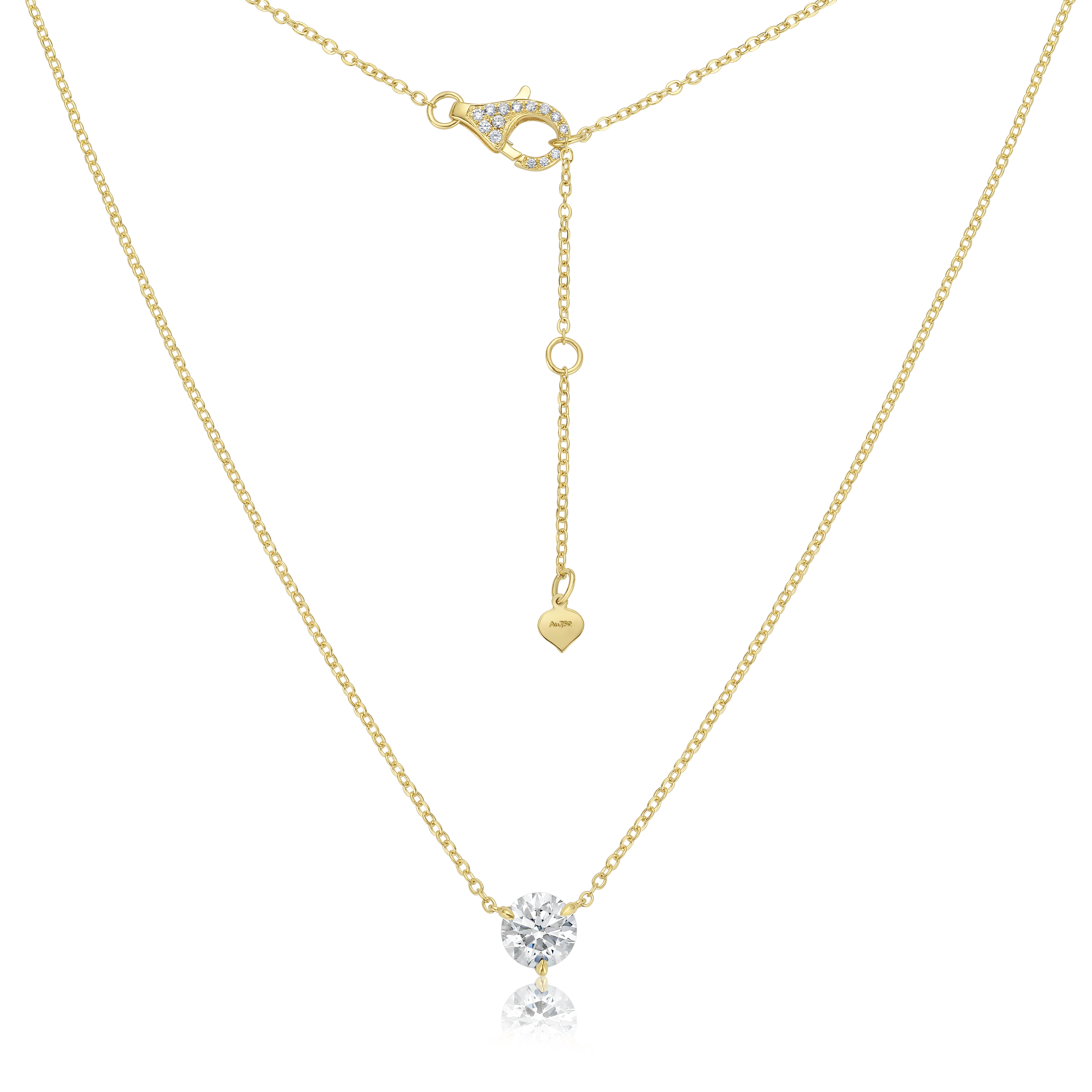 Pendants 18k YG Component, Diamond (31) 1.93ct, Clasp (30) 0.23CT, Center 1.70CT